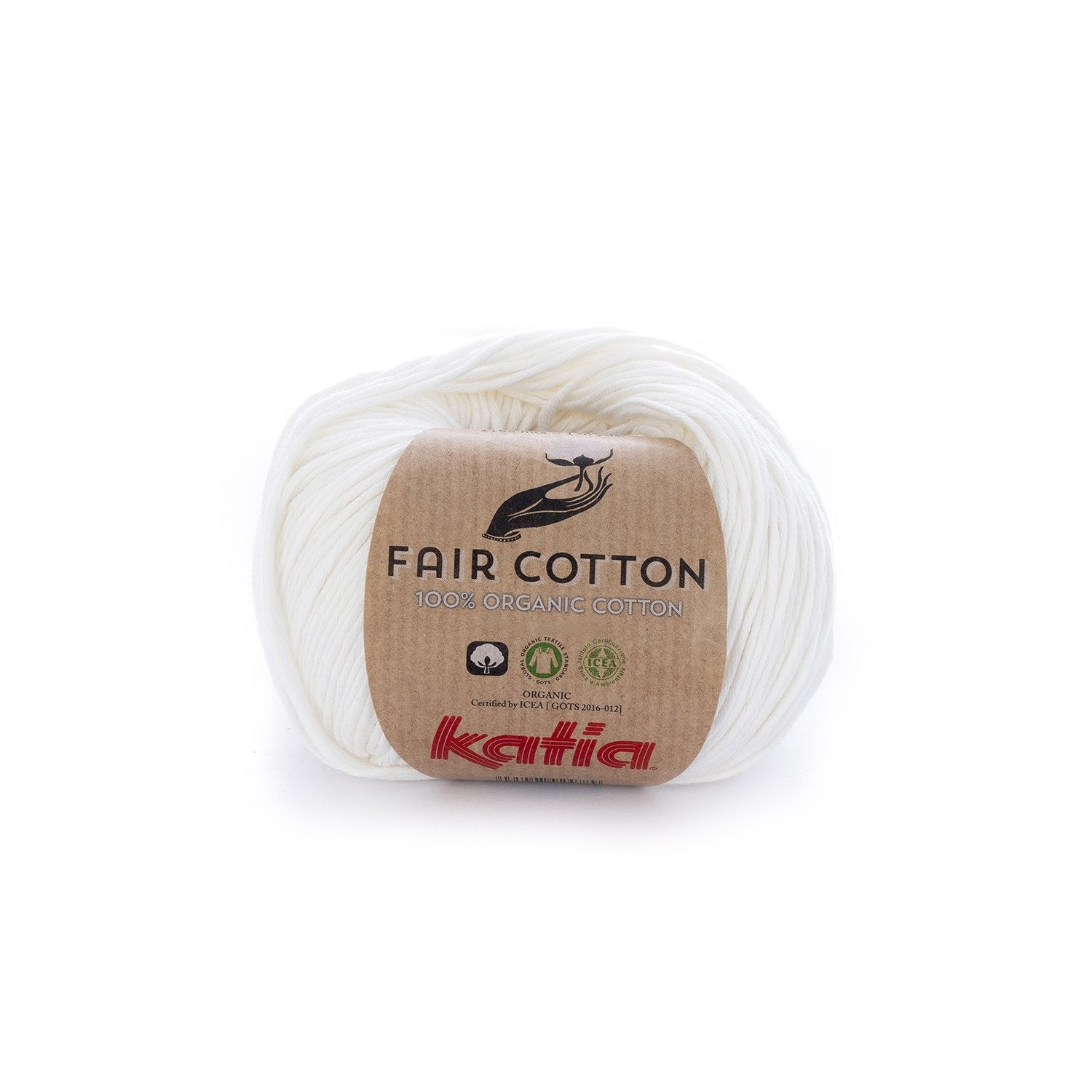 Biologisch katoengaren Fair Cotton van Katia in ecru kleur