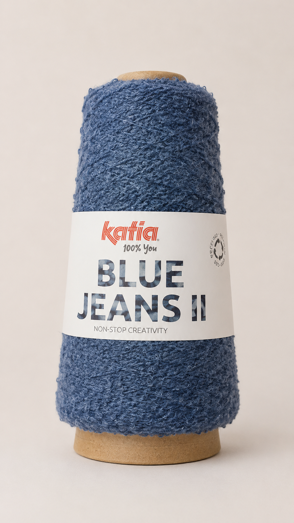 Gerecycled denim garen Blue Jeans II in blauw, katoen en gerecyclede vezels