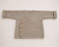 Breipatroon babyvestje met knoopjes, wollen vestje voor baby's