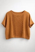 Handgebreid zomershirt Ooh La La in Katia Linen-garen, linnen look