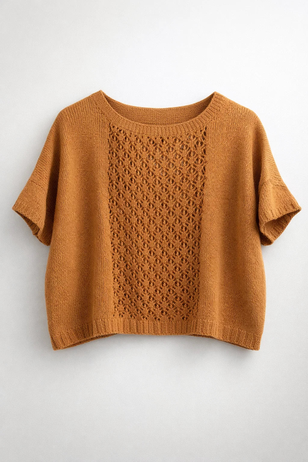 Handgebreid zomershirt Ooh La La in Katia Linen-garen, linnen look