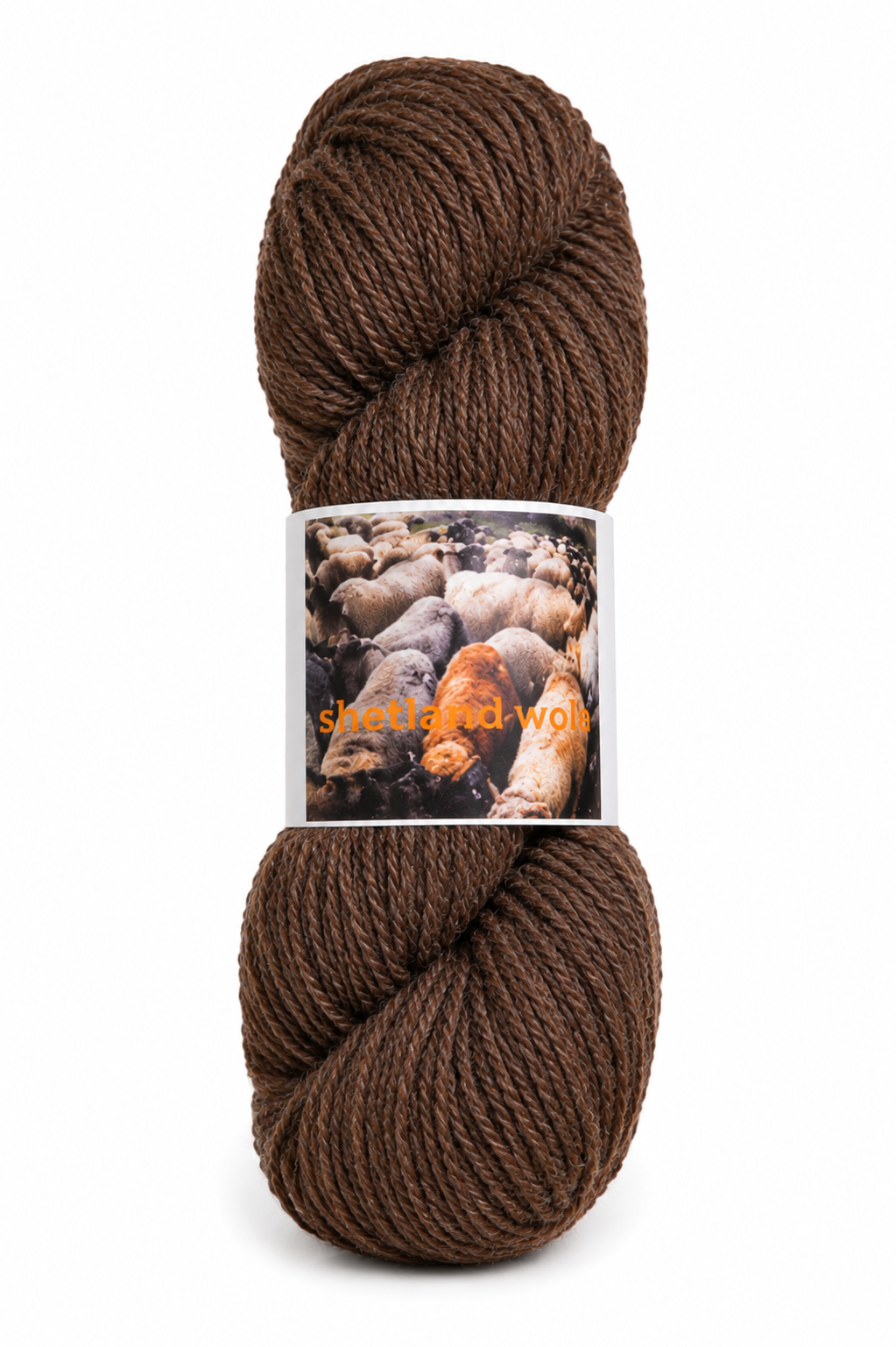 Shetlandwol 2-draads in de kleur zwart