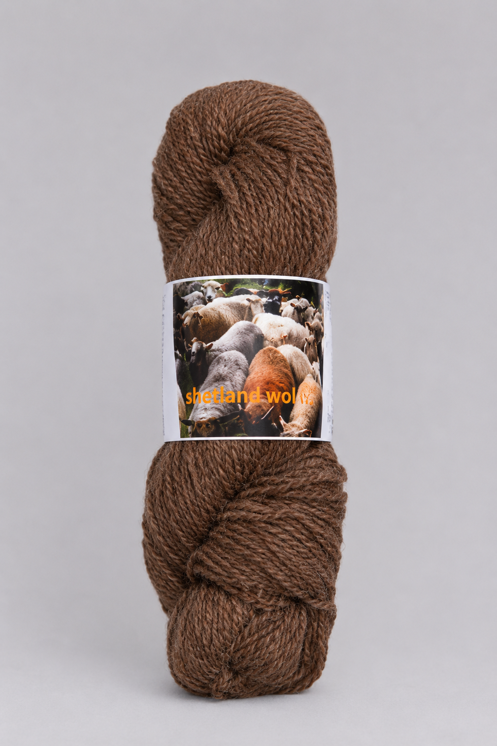Shetlandwol 3-draads in de kleur fawn, lichtbruin