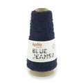 Gerecycled denim garen van Katia in polyester donker jeans, katoen en gerecyclede vezels
