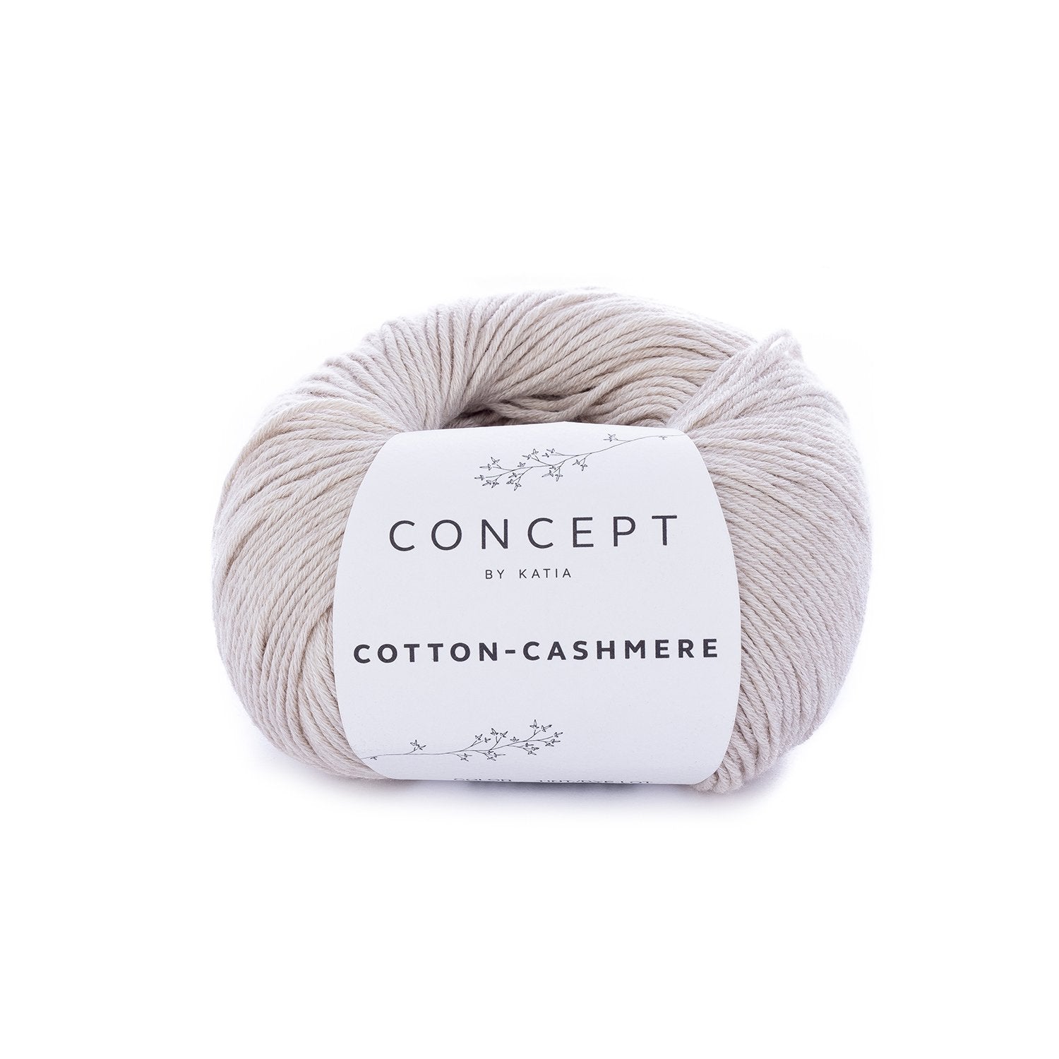 Katoen-cashmeregaren Cotton Cashmere in beige, zacht en fijn voor alle seizoenen