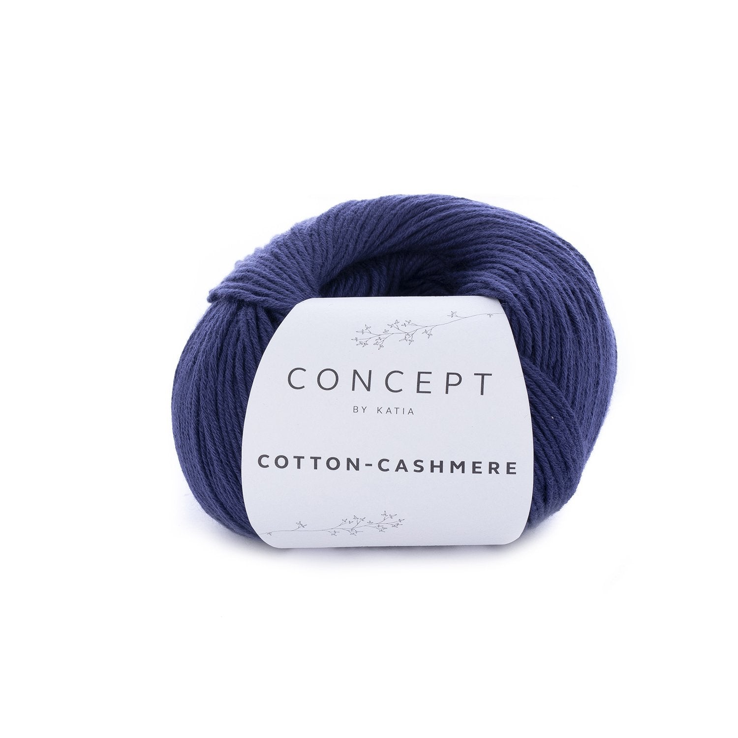 Katoen-cashmeregaren Cotton Cashmere in donkerblauw, zacht en fijn voor alle seizoenen