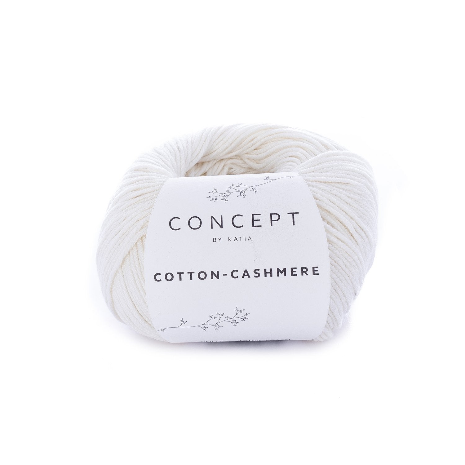 Katoen-cashmeregaren Cotton Cashmere in ecru, zacht en fijn voor alle seizoenen