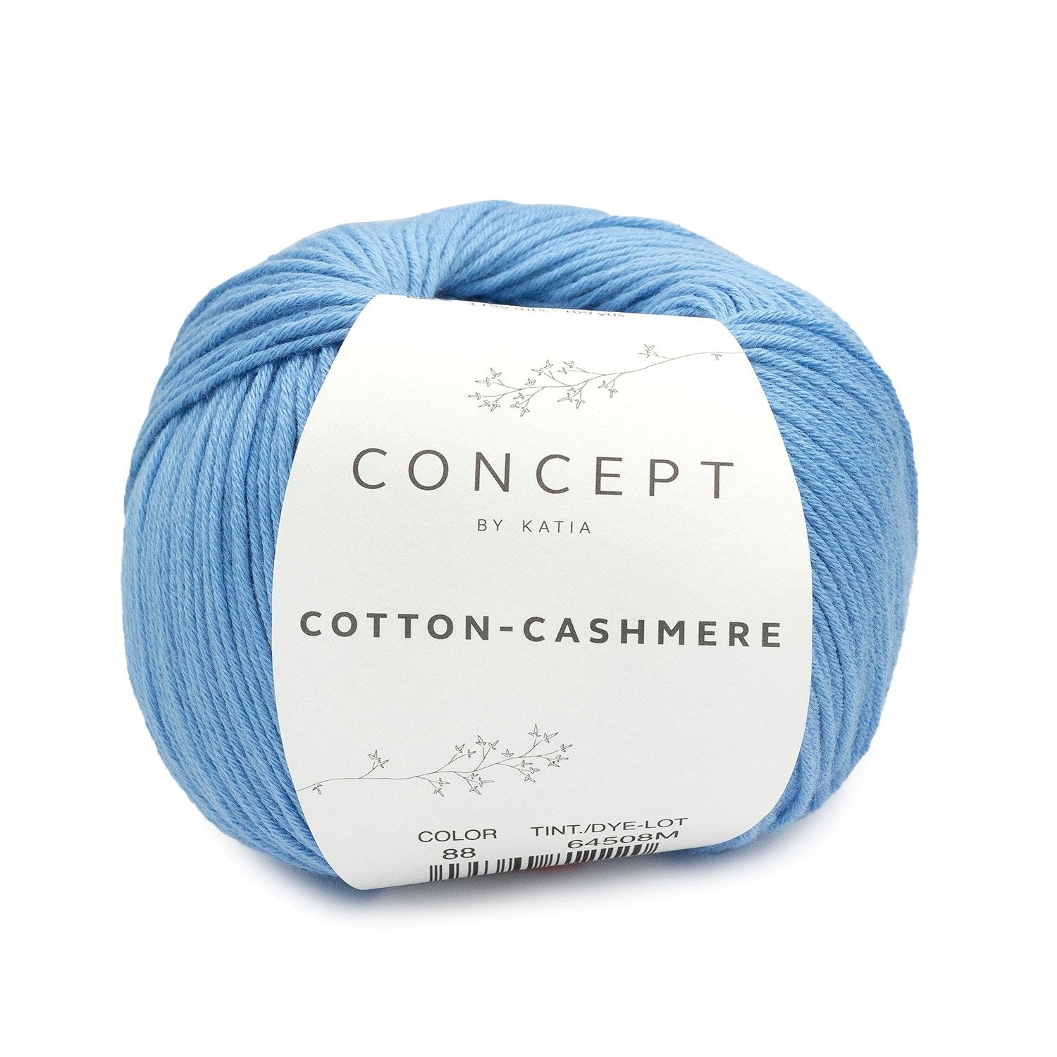 Katoen-cashmeregaren Cotton Cashmere in lichtblauw, zacht en fijn voor alle seizoenen