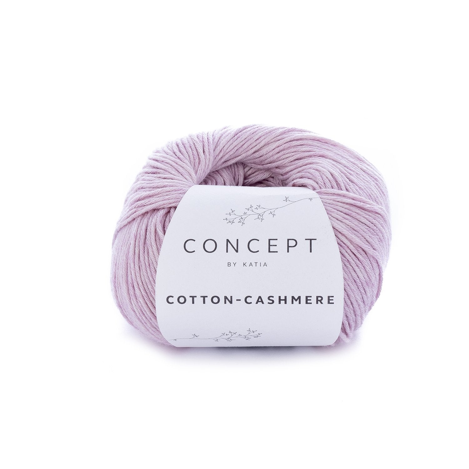 Katoen-cashmeregaren Cotton Cashmere in licht mauve, zacht en fijn voor alle seizoenen