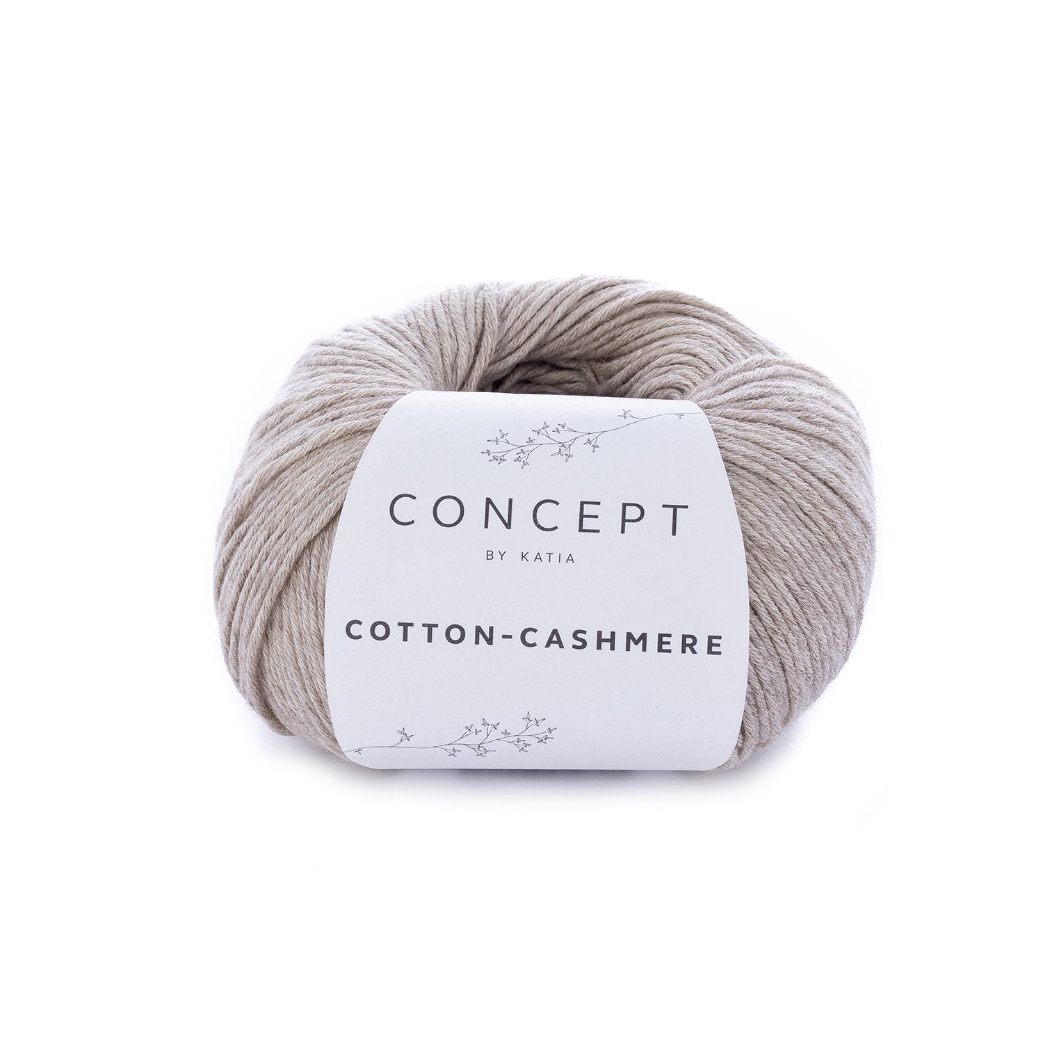 Katoen-cashmeregaren Cotton Cashmere in medium beige, zacht en fijn voor alle seizoenen