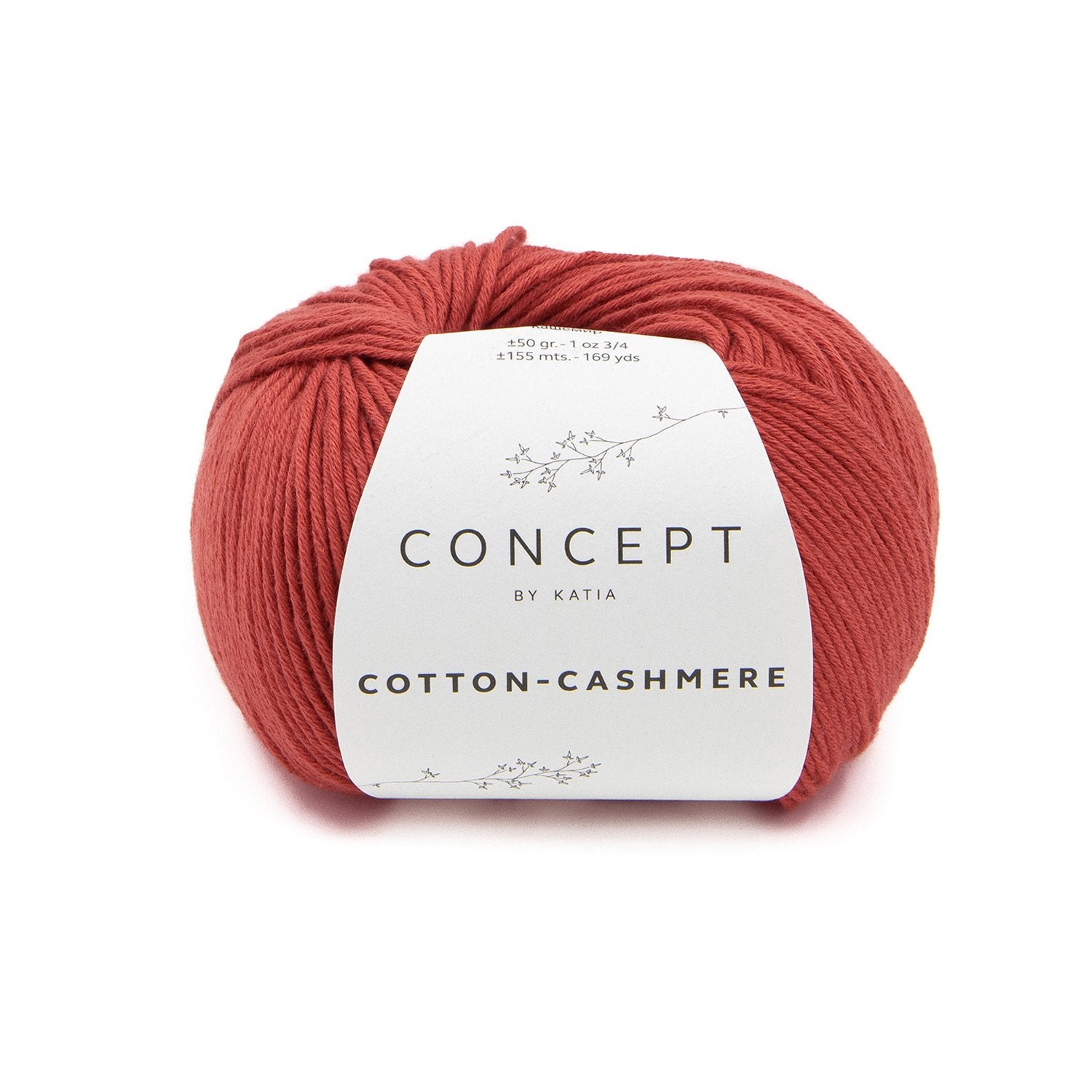 Katoen-cashmeregaren Cotton Cashmere in roestbruin, zacht en fijn voor alle seizoenen