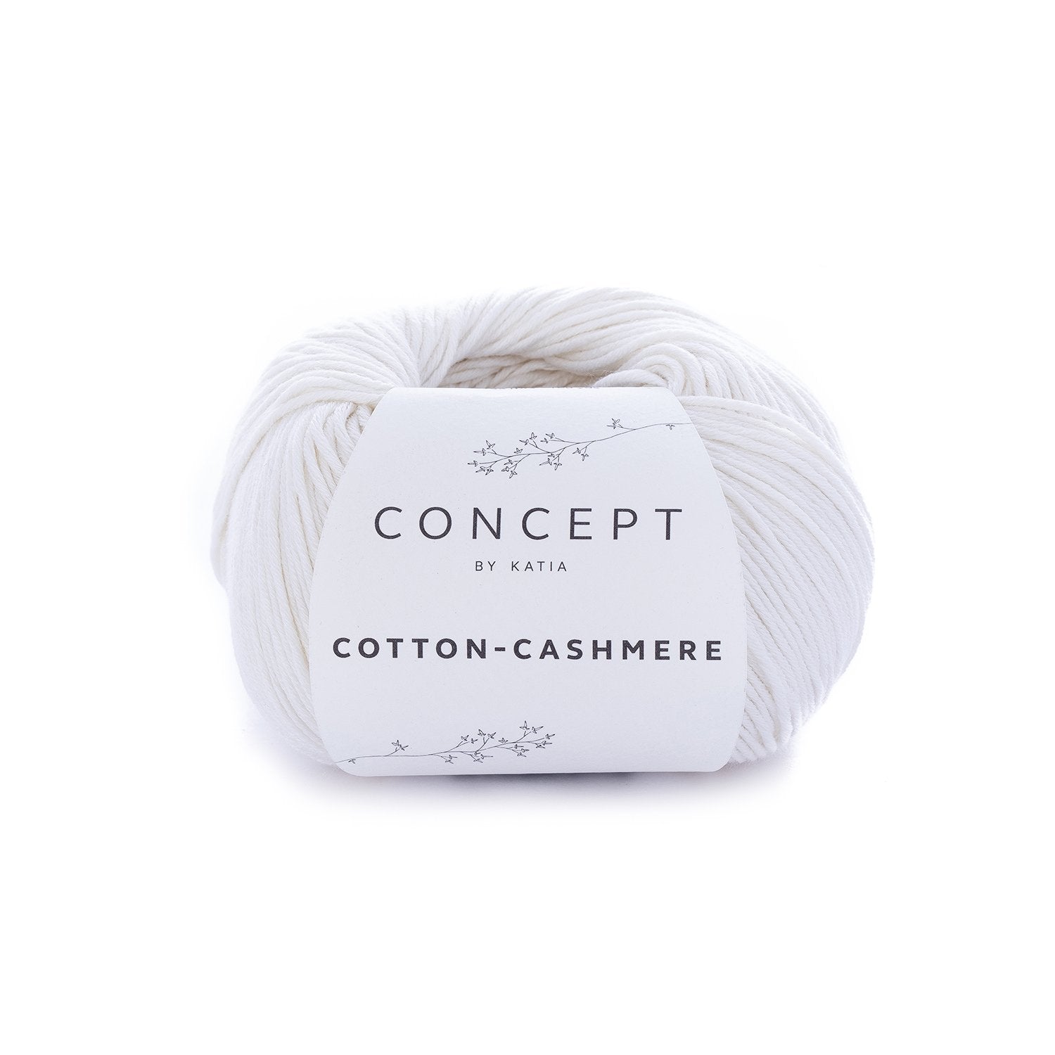 Katoen-cashmeregaren Cotton Cashmere in wit, zacht en fijn voor alle seizoenen