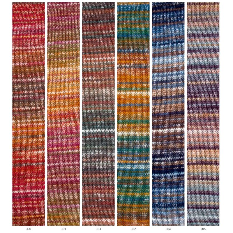 Meerkleurig katoen-merinogaren Cotton-Merino Paradiso