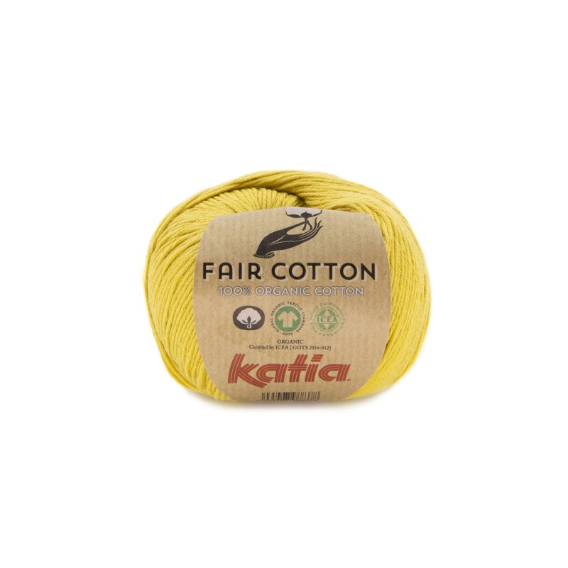 Biologisch katoengaren Fair Cotton 100% in licht pistache, GOTS-gecertificeerd