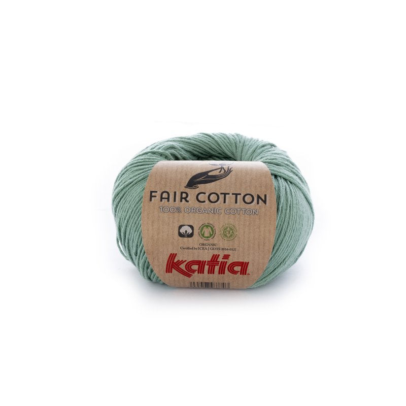 Biologisch katoengaren Fair Cotton 100% in mintgroen, GOTS-gecertificeerd