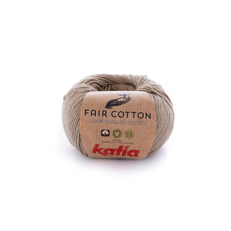 Biologisch katoengaren Fair Cotton 100% in reebruin, GOTS-gecertificeerd