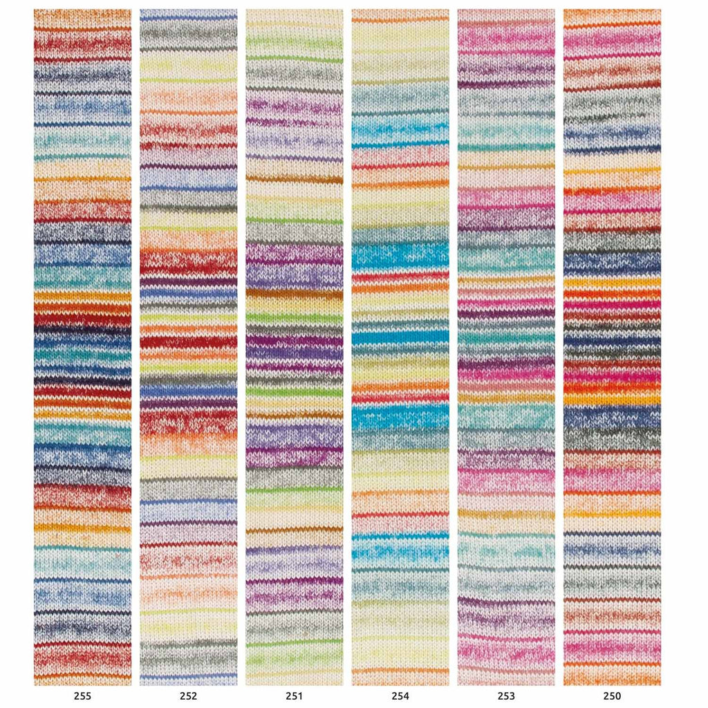 Biologisch katoengaren Fair Cotton Arlequino met multicoloreffect