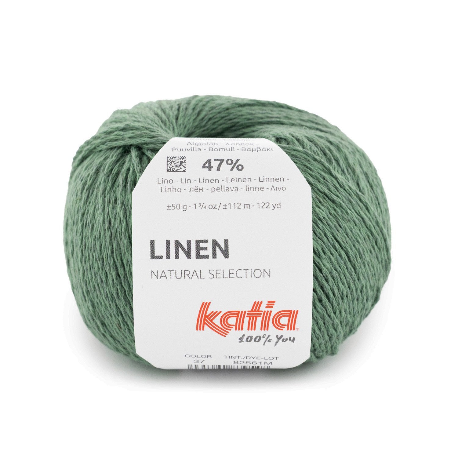 Katoen-linnengaren Linen in aventurijn, geschikt voor zomerse kleding