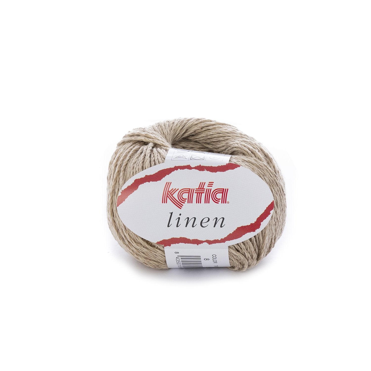 Katoen-linnengaren Linen in camel, geschikt voor zomerse kleding