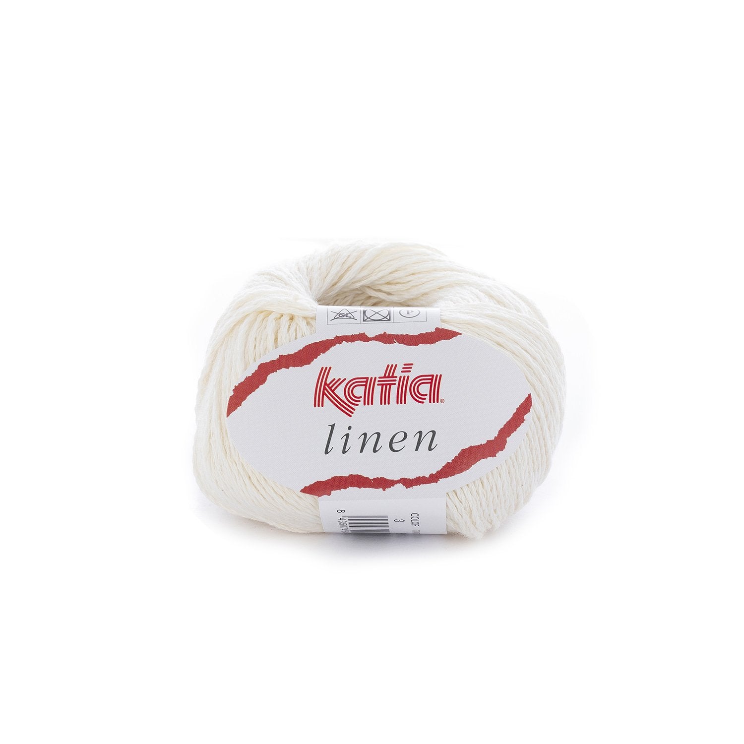 Katoen-linnengaren Linen in ecru, geschikt voor zomerse kleding