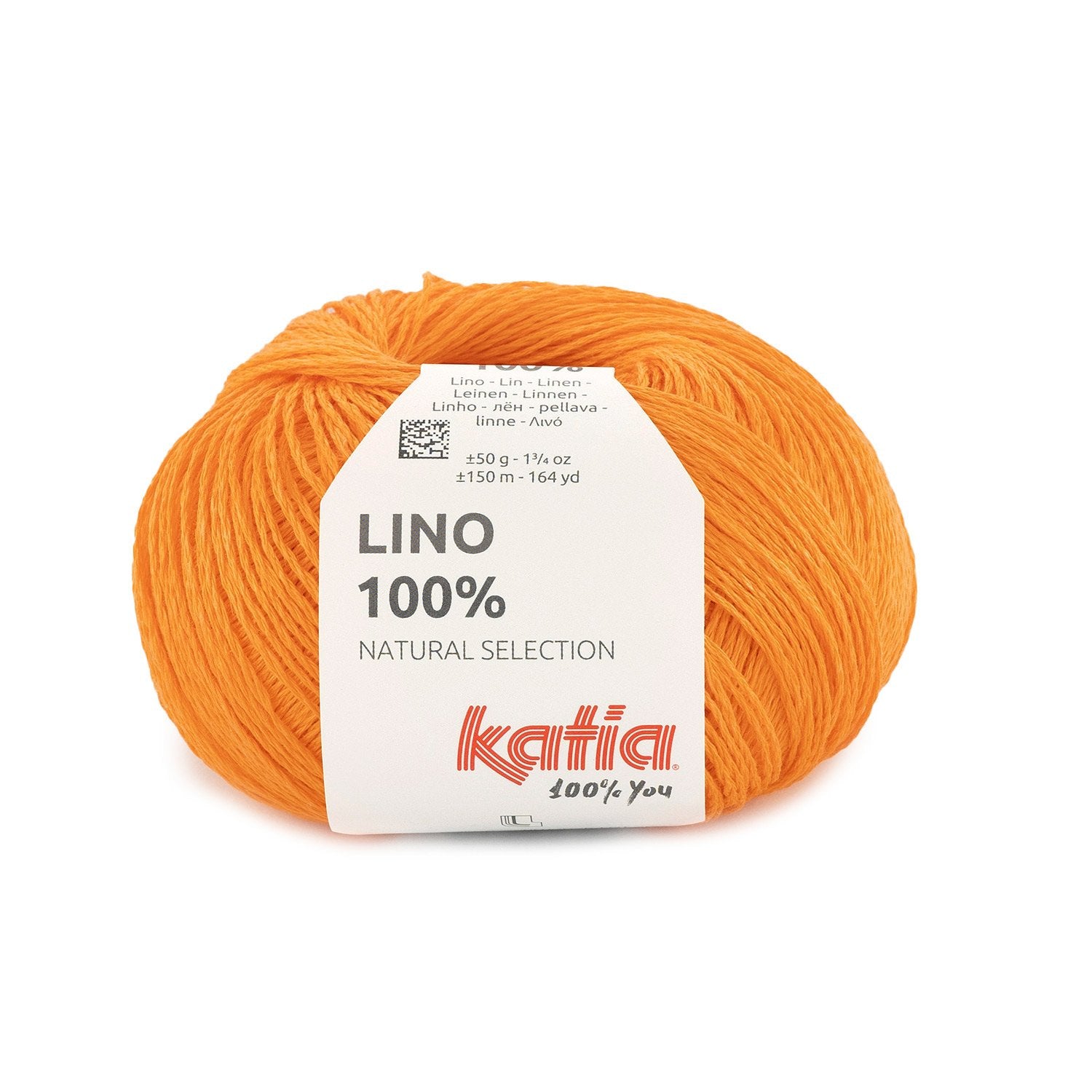 Linnen breigaren 100% lino in neon oranje, licht en ademend voor zomerse projecten