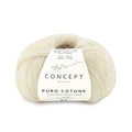 Fijn 100% katoenen breigaren Pure Cotone in ecru, mat en soepel