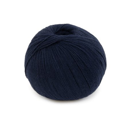Zacht cashmere-katoengaren Sweet Cashmere in breien katoen cashmere oceaan blauw, fijn en warm