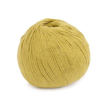 Zacht cashmere-katoengaren Sweet Cashmere in breien katoen cashmere okergeel, fijn en warm