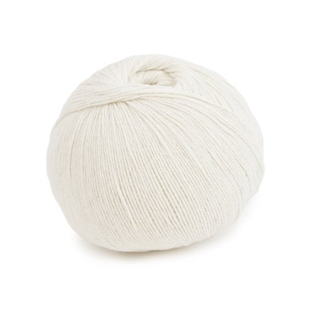 Zacht cashmere-katoengaren Sweet Cashmere in breien katoen cashmere wit, fijn en warm