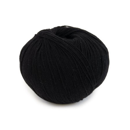 Zacht cashmere-katoengaren Sweet Cashmere in breien katoen cashmere zwart, fijn en warm